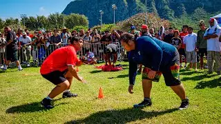 This 500+ Pound Lineman Got THROWN!! (Hawaii OL/DL 1on1's)