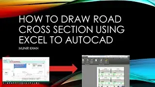 How to draw road cross section using Excel TO AutoCAD|volume|section area|ROCS Software