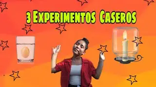 probando 3 experimentos  con cosas caseras