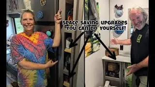 Taking Time to Make More Space! Easy DIY camper space saving tips.