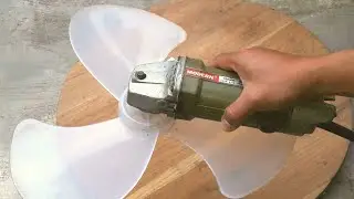 Speed test Grinder motor with propeller