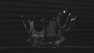 Process video: Xparticles Crown Splash - Guhl NET5 Spot