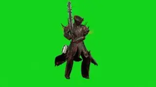 Warframe_bow,sonic blaster & large sword free green screen