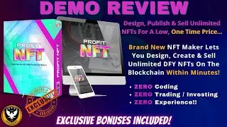 ProfitNFT Demo 🔥 REVEALED Design, Publish & Sell Unlimited DFY NFTs 🔥
