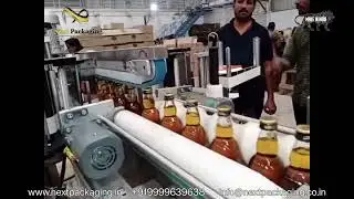 Automatic front and back sticker labeling machine for liquor bottle with inkjet batch coding machine