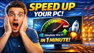 Boost Your PC Speed in 1 MINUTE 🚀 (Windows 10/11)