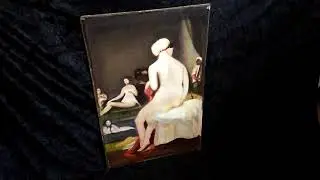 НЮ картина живопись на фанере неизвестный автор