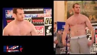 Price McDermott Weigh In for the main event in Liverpool Saturday 21st January 2012