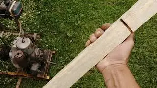 Строгальный станок с бензиновым двигателем