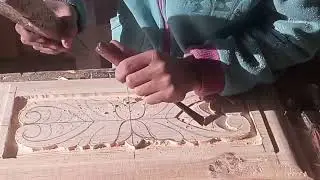 double heart wood carving design by mr keke // wood carving tools // wood carving for beginners