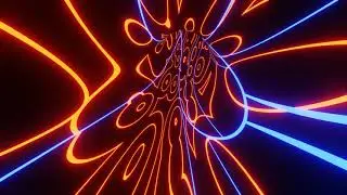 VJ LOOP NEON Red Blue Abstract Background Video RGB Gaming Light Overlay 4k Screensaver TV