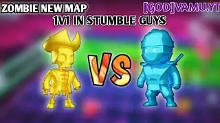 NEW UPDATE ZOMBIE MAP 1V1 IN STUMBLE GUYS #stumbleguys