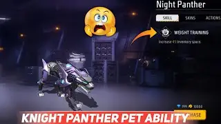 NIGHT PANTHER PET ABILITY !! KNIGHT PANTHER PET ABILITY AFTER OB46 UPDATE 😍