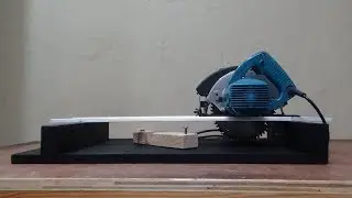 Simple Circular Saw Crosscut Jig  II Homemade Circular Saw Miter Cutting Station