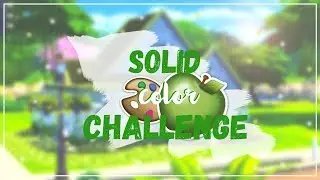 The Sims 4 Challenge | Solid Color Challenge | СТРОЙКА 💚
