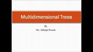 Multidimentional Tree: Insertion