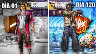 120 Days Leveling Up a Beginner Account in Free Fire