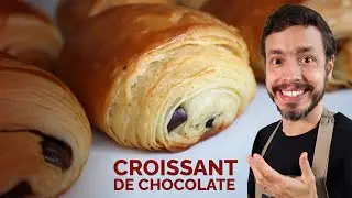 CROISSANT DE CHOCOLATE ou Pain Au Chocolat: Receita clássica para fazer em casa