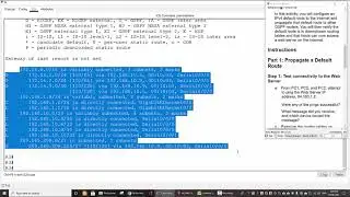 2.5.3 Packet Tracer -  Propagate a Default Route in OSPFv2