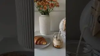 morning iced coffee asmr 