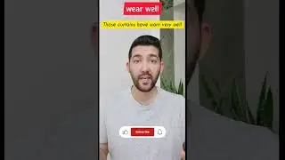 English expression: wear well 