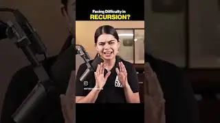 Don't stop due to Recurssion it's totally okay if you Find it's challenging first time.