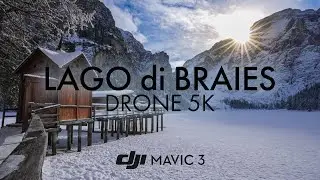 DOLOMITES - Braies Winter Cinematic 5k DJI Mavic 3 [Drone Video]