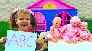 Milana pretend play kindergarten