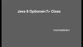 Java 8 Optional class