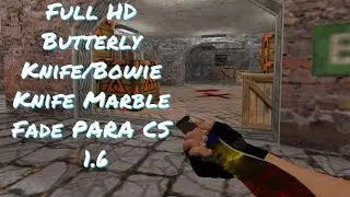 Full HD Butterfly Knife/Bowie Knife Marble Fade PARA CS 1.6