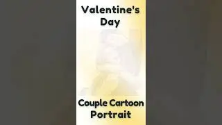Get a Unique Valentine's Gift: Couple Cartoon Portrait from Your Photo