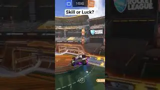 Skill or Luck? 🥵🤓 #rocketleague #gaming