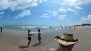 Relaxing Beach Walk ASMR in 360 Paradise Beach Florida