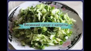 Весенний салат из капусты пополняем витамины