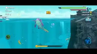 the monster shark Aaron 🦈🦈! hungry shark evolution!