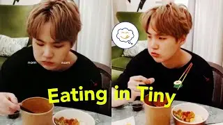 Yoongi Eating In Tiny