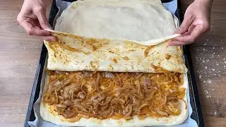SOĞAN ALDIĞIMDA HEP BU BÖREĞİ YAPARIM 💯SADECE 2 BEZEYLE KAT KAT ÇITIR BÖREK TARİFİ 👌