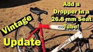MTB Dropper Seat Post. 27.2 mm dropper seat post in a 26.8 mm seat tube