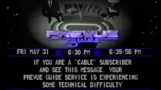 Prevue Guide failure (with 2nd reboot) May 31, 1991 (part 2 of 4)