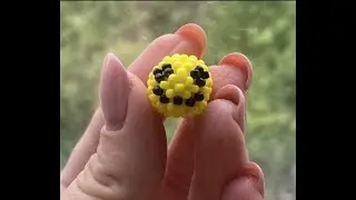 Кругляш из бисера / Смайлик