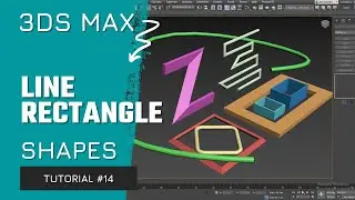 #14 | Line, Rectangle, Shapes | 3ds Max Basic Course | Hindi/Urdu
