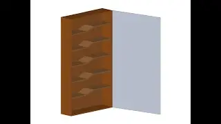 3D  Autocad Bookshelf Modeling.