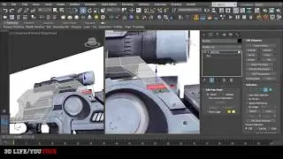 GUN MODELING in max 2018 part 1 - hard surface modeling