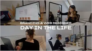 Day in the life as a branding + web designer - Content creation//Client calls//Proposals