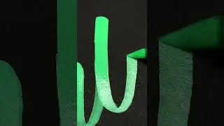 Green Acrylic Brushlettering#acrylicpainting  #acrylicmarkers #writing #foryou  #art   #artwork