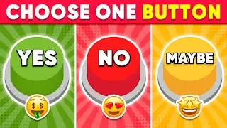Choose One Button...! YES or NO or MAYBE Edition! 🟢🔴🟡 Quiz Dino