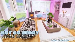 COZY ONE BEDROOM | Not so Berry Challenge | The Sims 4: CC Speed Build