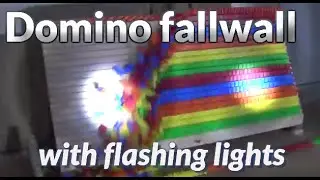 Domino fallwall - Flashing Light Test