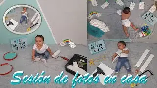 📷Sesión de fotos para bebes de 8 meses🗓 /Ideas de fotos bebes en casa🏠