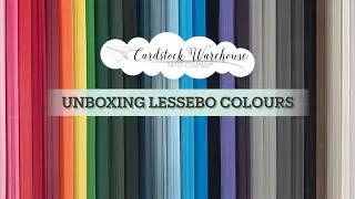 Unboxing The Lessebo Colours Paper Collection